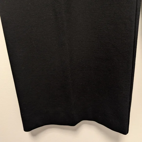 Maliparmi Black Pleated Minimalist Wide Leg Trousers Women's 44 US 8